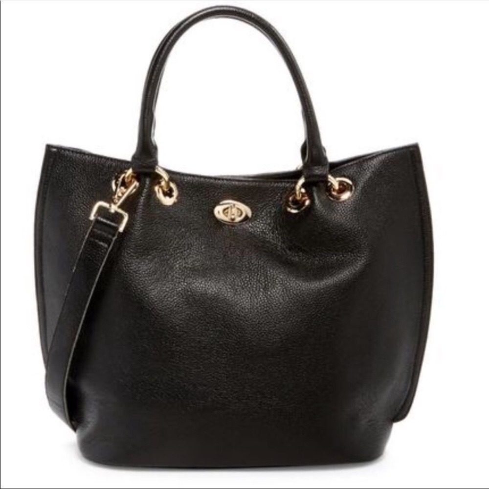New Pink Haley Genuine Leather Tote Bag